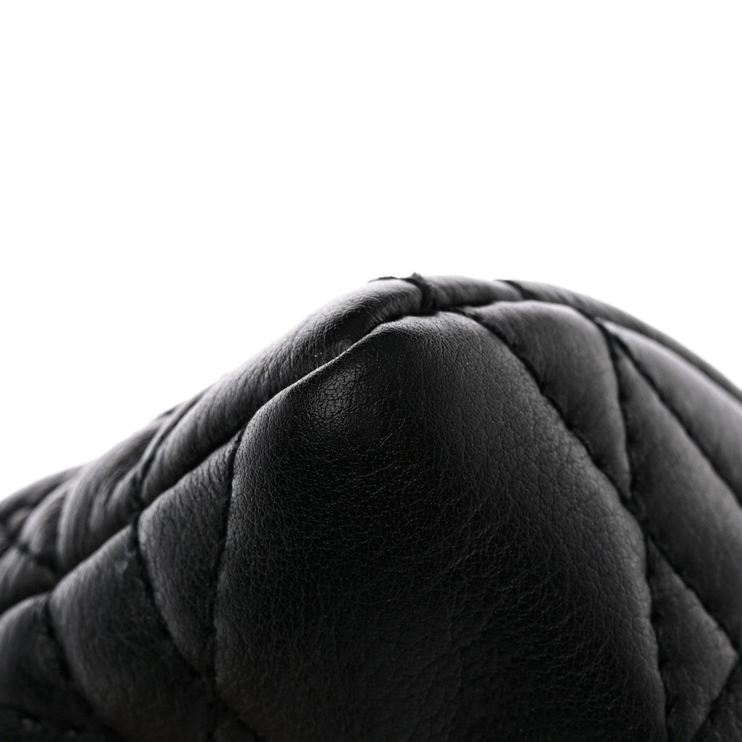 Christian Dior Supple Calfskin Cannage Caro Half-Moon Coin Purse Black 10 of 10