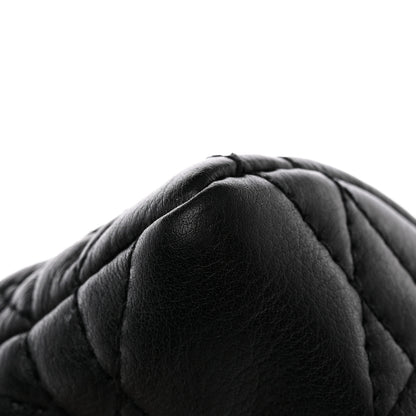 Christian Dior Supple Calfskin Cannage Caro Half-Moon Coin Purse Black 10 of 10