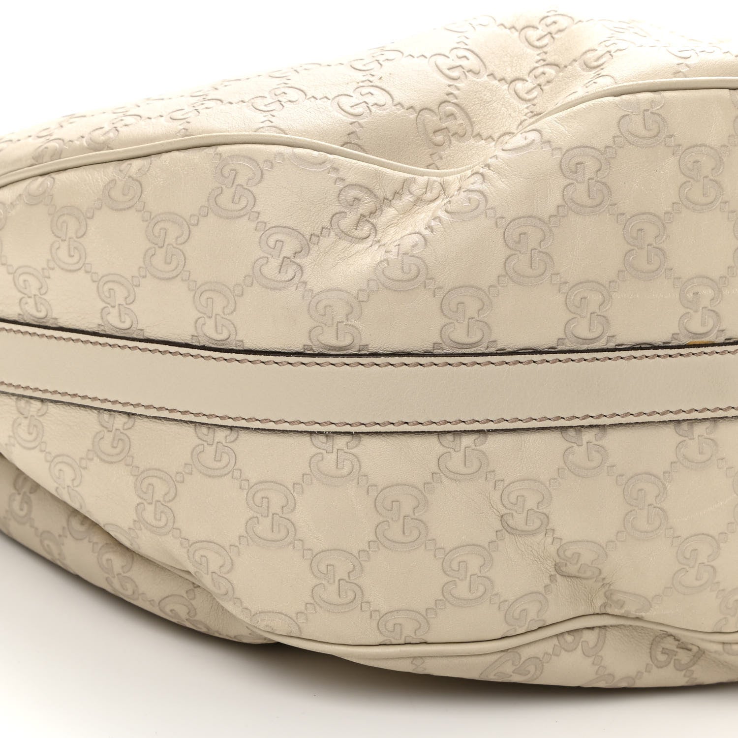 Gucci Guccissima Large GG Twins Hobo Off White 9 of 12