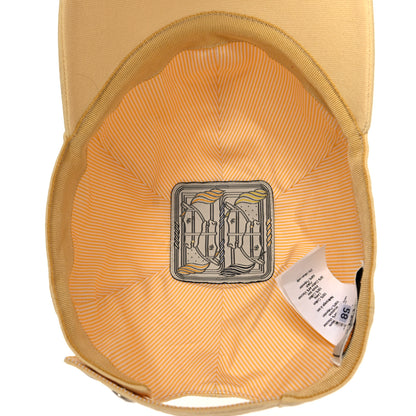 Hermes Cotton Canvas Tess Hat 58 Jaune Sable 6 of 7