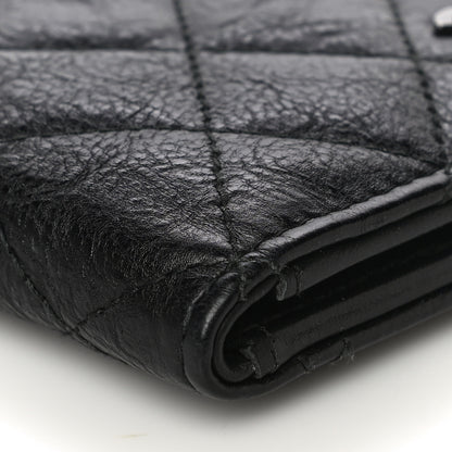 Chanel Crumpled Calfskin Quilted Card Holder Wallet So Black 10 of 13