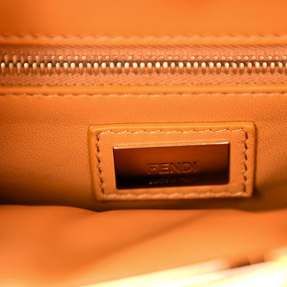 Fendi Nappa Mini Peekaboo Iconic Satchel Giallo Syrup 8 of 9