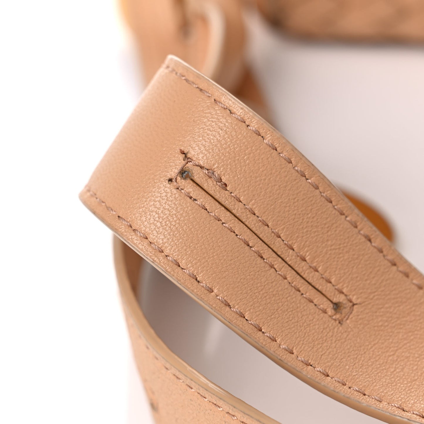 Nappa Intrecciato The Fold Crossbody Almond