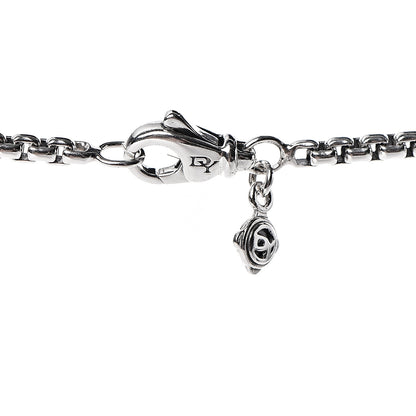 David Yurman Sterling Silver Logo Station Necklace 46" 5 of 5