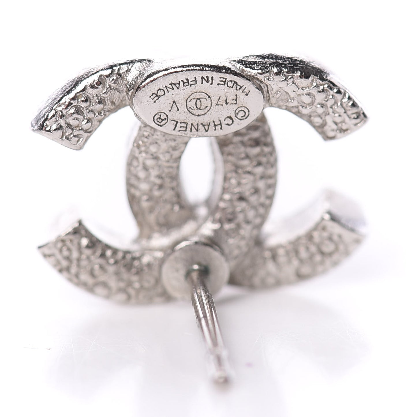 Crystal Mini Timeless CC Earrings Silver