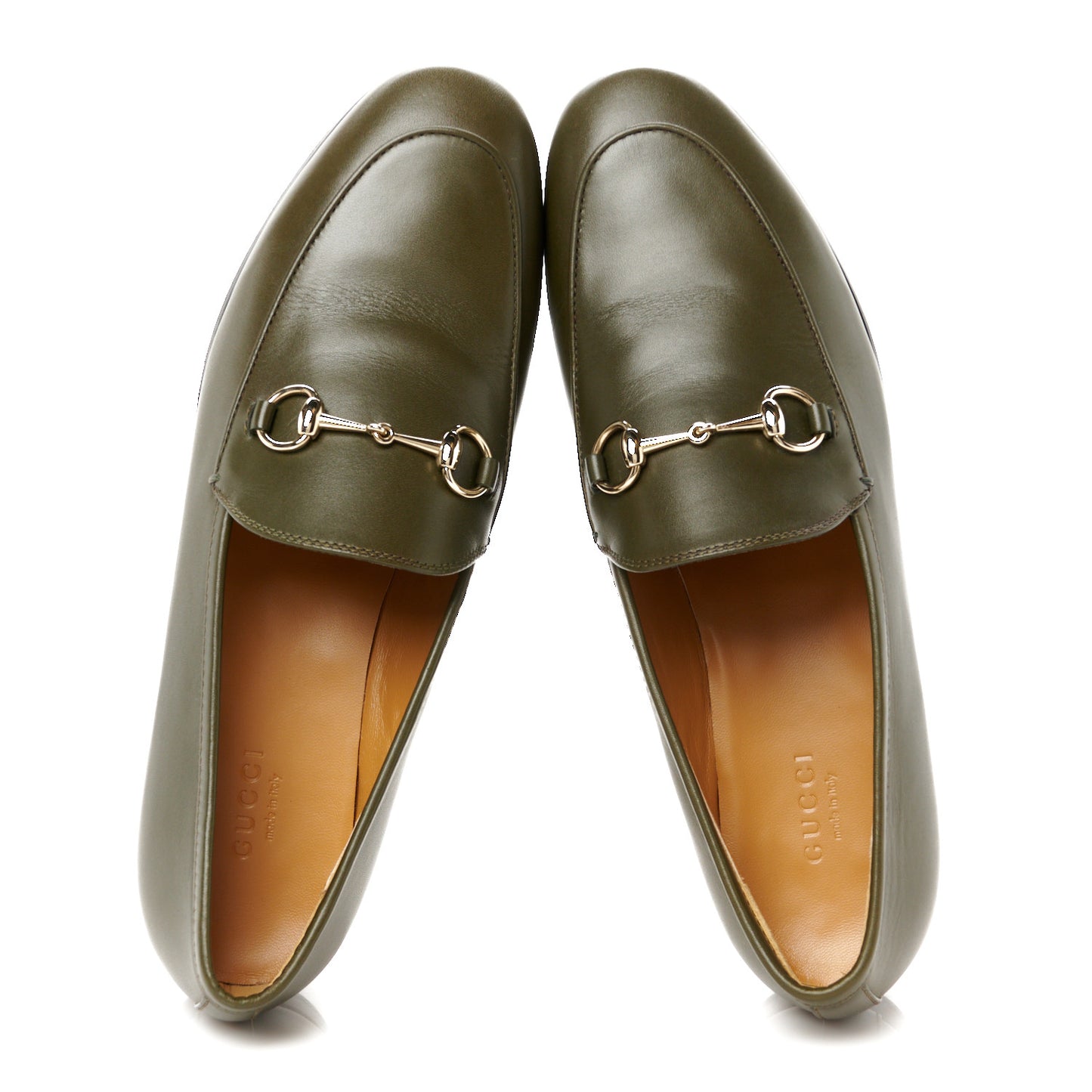 Calfskin Womens Jordaan Loafers 38.5 Luscious Green