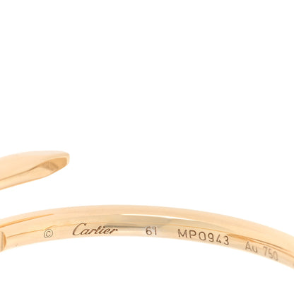 Cartier 18K Yellow Gold Small Juste Un Clou Ring 61 9.5 4 of 5