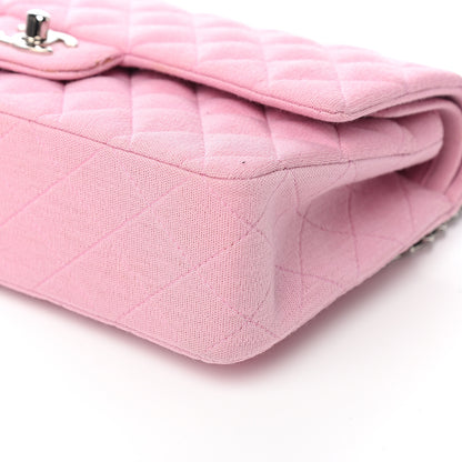 Chanel Jersey Quilted Small Double Flap Pink 9 of 13