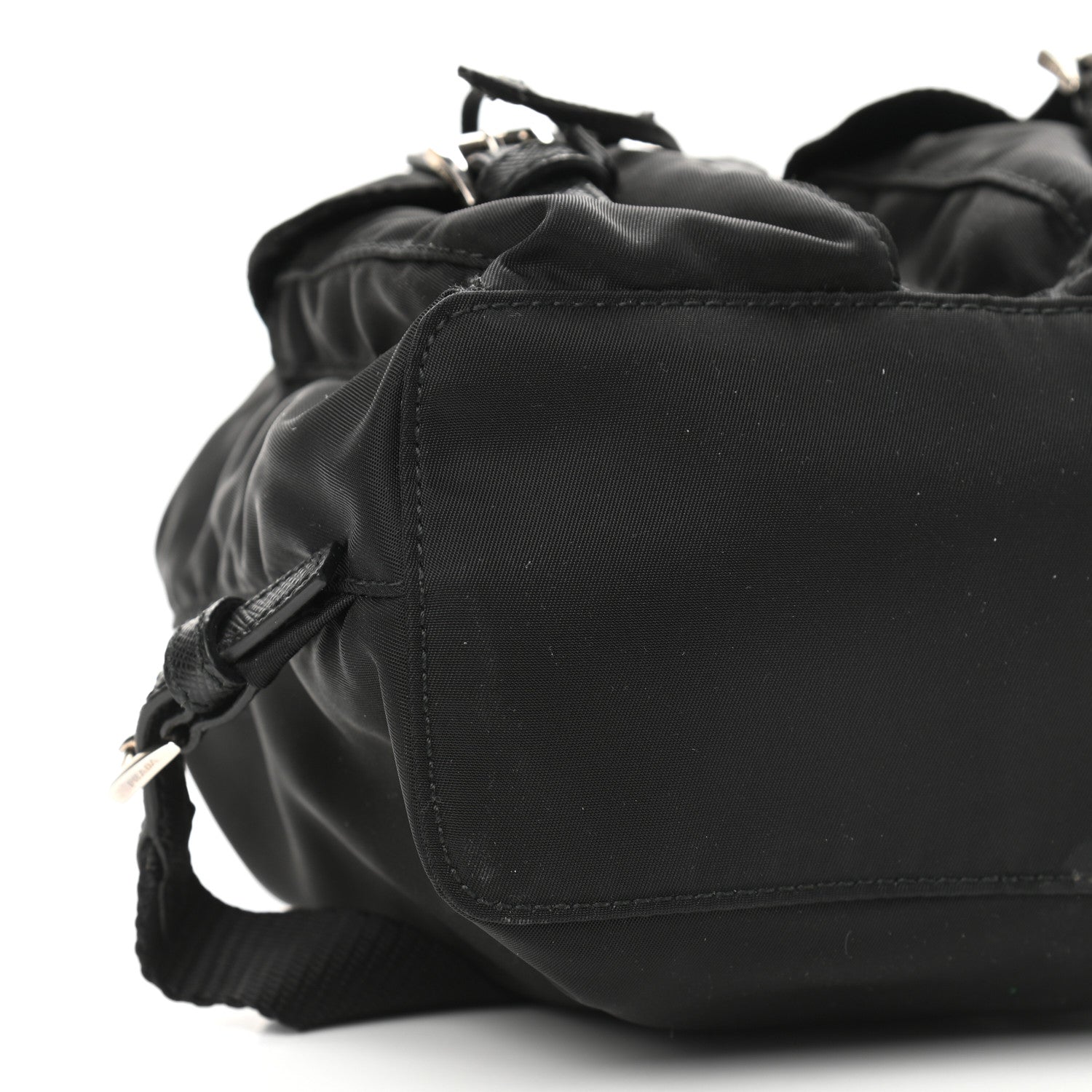 Prada Nylon Vela Mini Crossbody Backpack Black 9 of 11