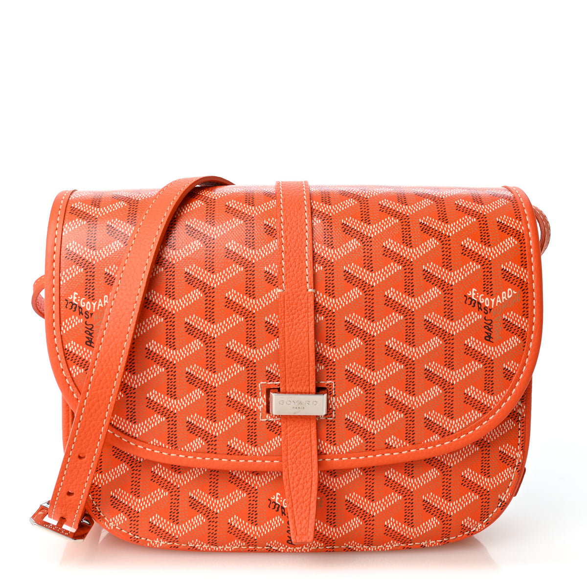 Goyardine Belvedere II PM Messenger Bag Orange