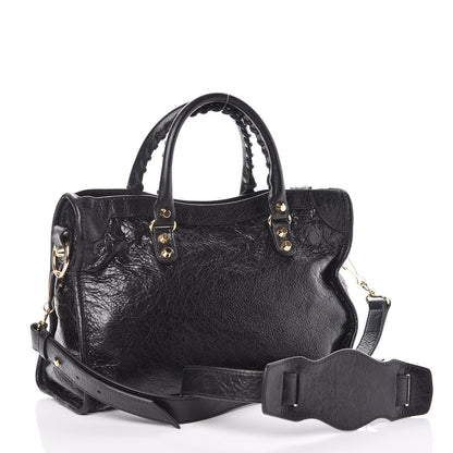 Balenciaga Agneau Classic Gold Hardware S City Black 3 of 9