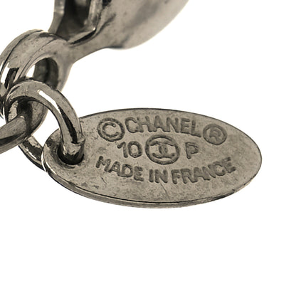 Chanel Beaded CC Short Necklace Ruthenium Black 5 of 5