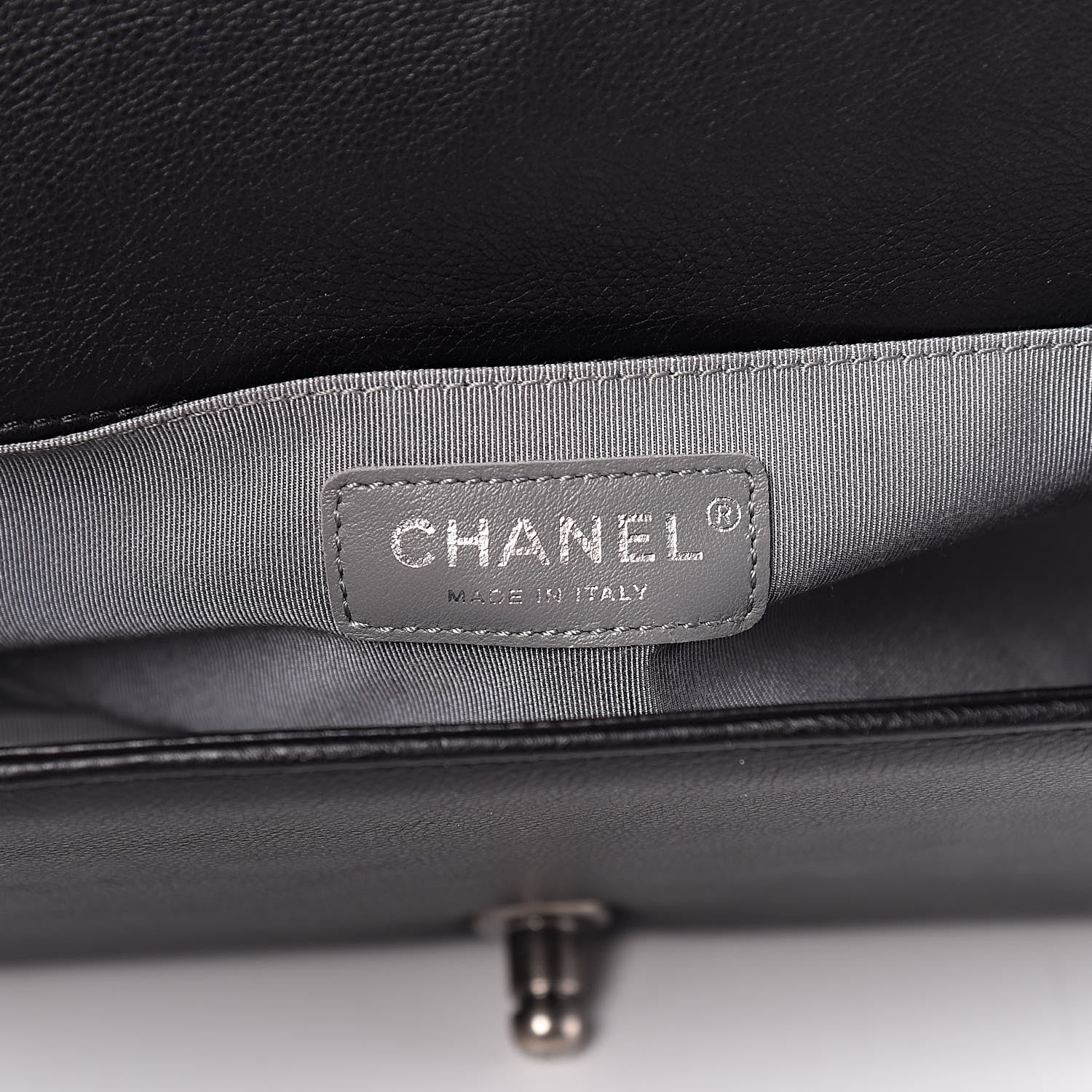 Chanel Calfskin Double Stitch Medium Boy Flap Black 6 of 10