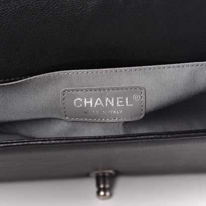 Chanel Calfskin Double Stitch Medium Boy Flap Black 6 of 10