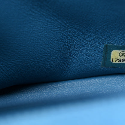 Chanel Iridescent Caviar Quilted Mini Square Flap Blue 7 of 14