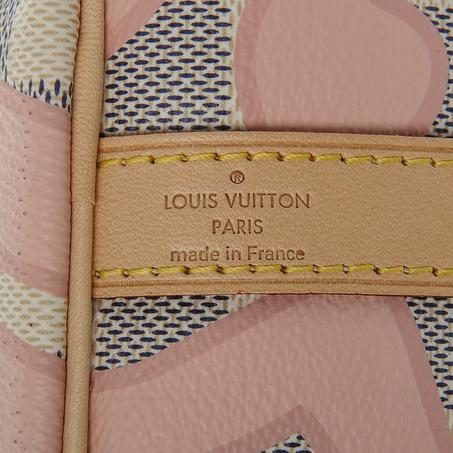 Louis Vuitton Damier Azur Tahitienne Speedy Bandouliere 30 Rose Ballerine 6 of 6