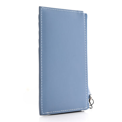 Burberry Calfskin London England Print Logo Card Holder Light Blue 3 of 7