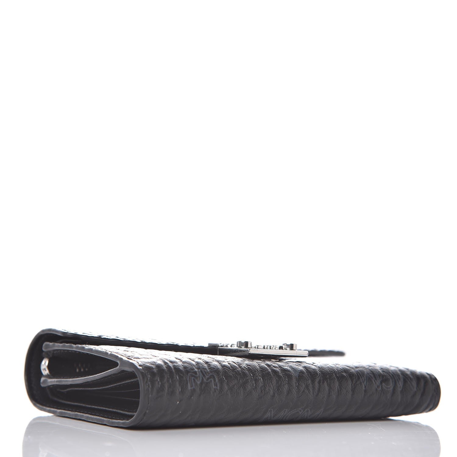 MCM Visetos Compact Wallet Black 4 of 9