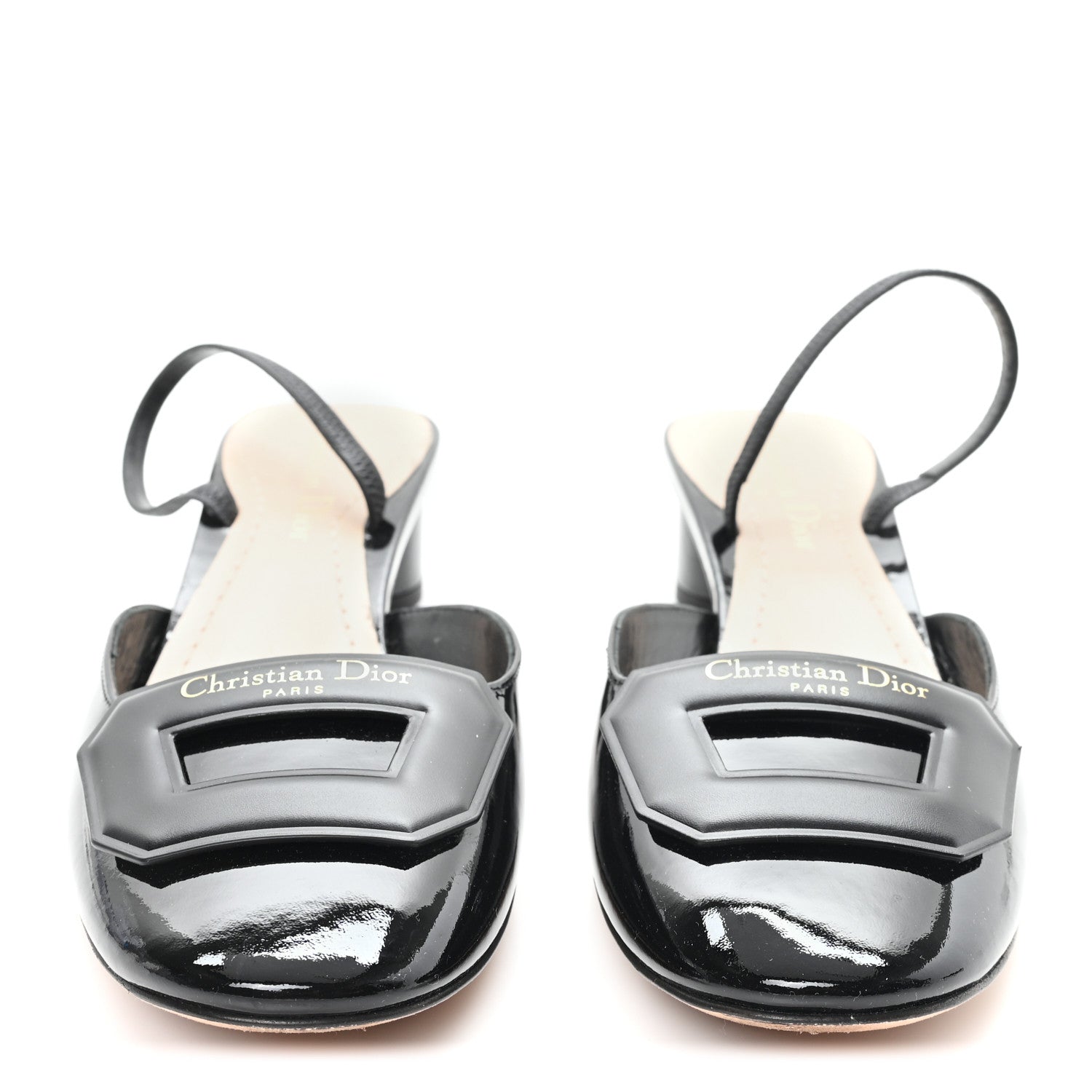 Christian Dior Patent Dior Day Slingback 35mm Pumps 38 Black 3 of 9