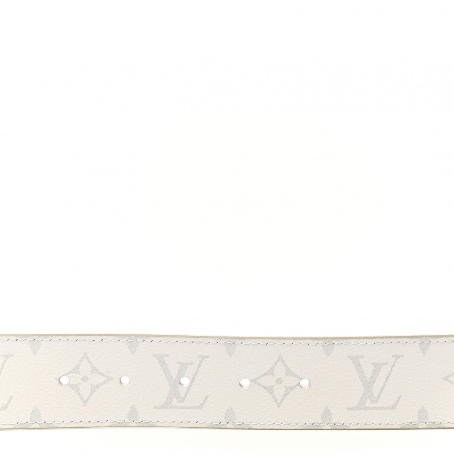 Louis Vuitton Taiga Monogram 40mm LV Initiales Belt 90 34 White 4 of 7
