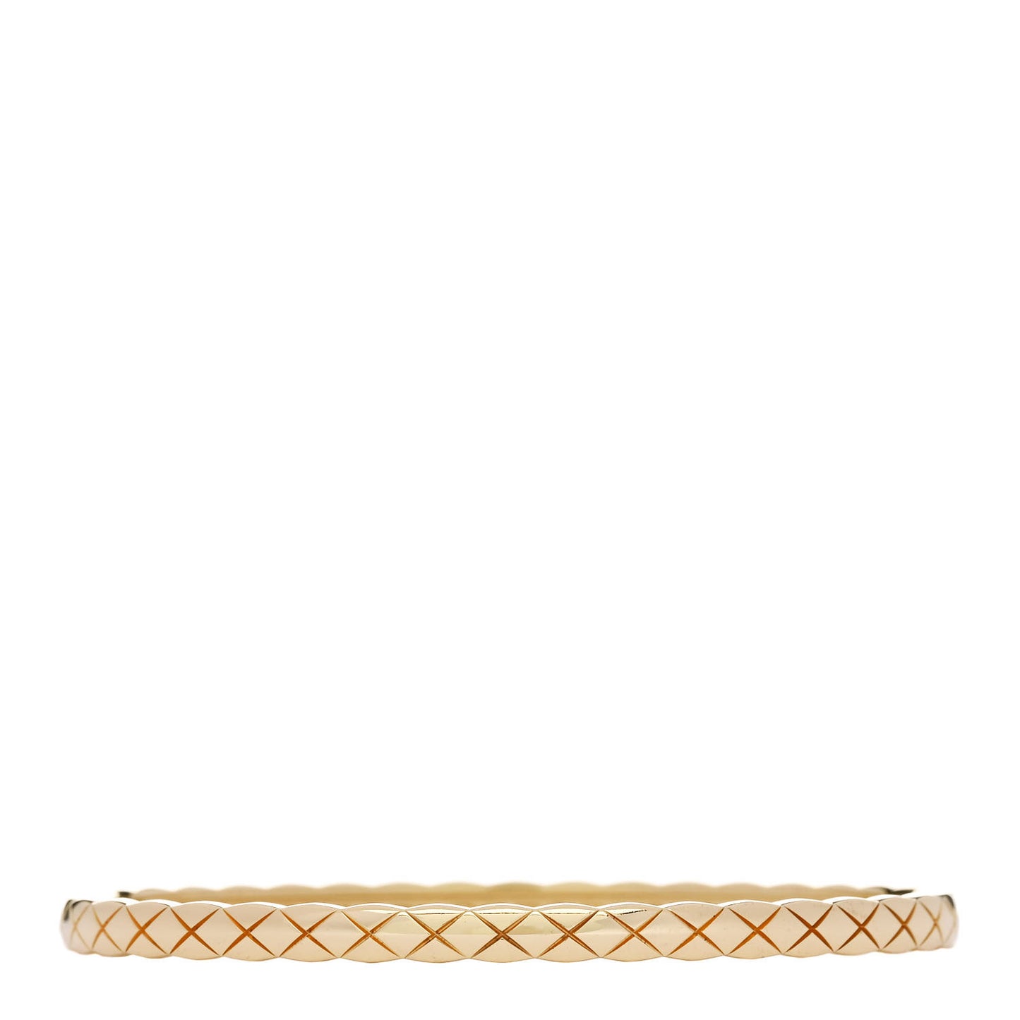18K Yellow Gold Mini Coco Crush Bangle Bracelet S