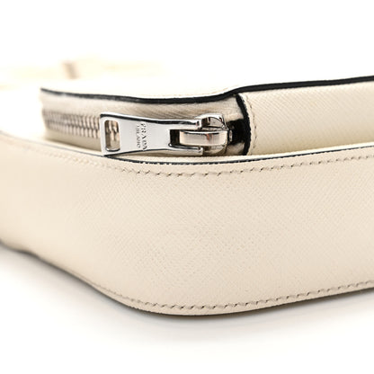 Prada Saffiano Lux Phone Crossbody Pouch White 8 of 13