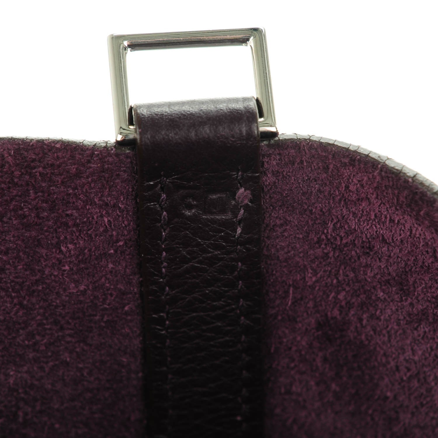 Hermes Taurillon Clemence Picotin 22 MM Raisin 7 of 7