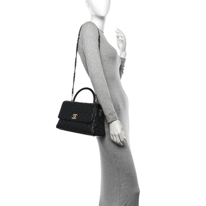 Chanel Caviar Quilted Small Coco Handle Flap Black 2 of 11