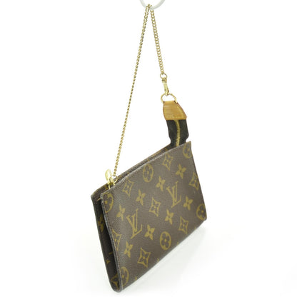 Louis Vuitton Monogram Pochette Accessories w Gold Chain 3 of 8