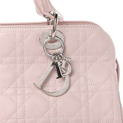 Christian Dior Lambskin Cannage Soft Lady Dior Satchel Light Pink 12 of 14