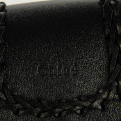 Chloe Calfskin Braided Mini Hudson Shoulder Bag Black 5 of 8