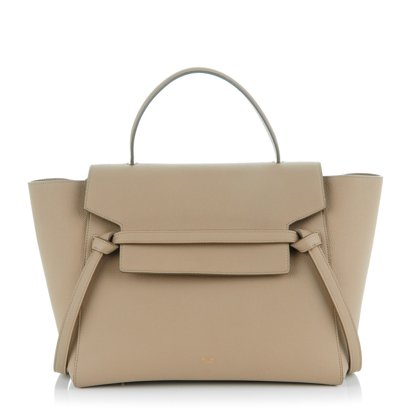 Grained Calfskin Mini Belt Bag Light Taupe