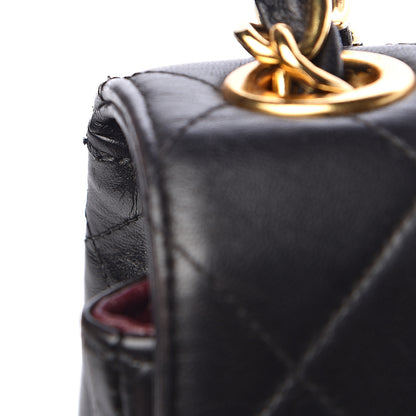 Chanel Lambskin Quilted Jumbo Single Flap Black 9 of 17
