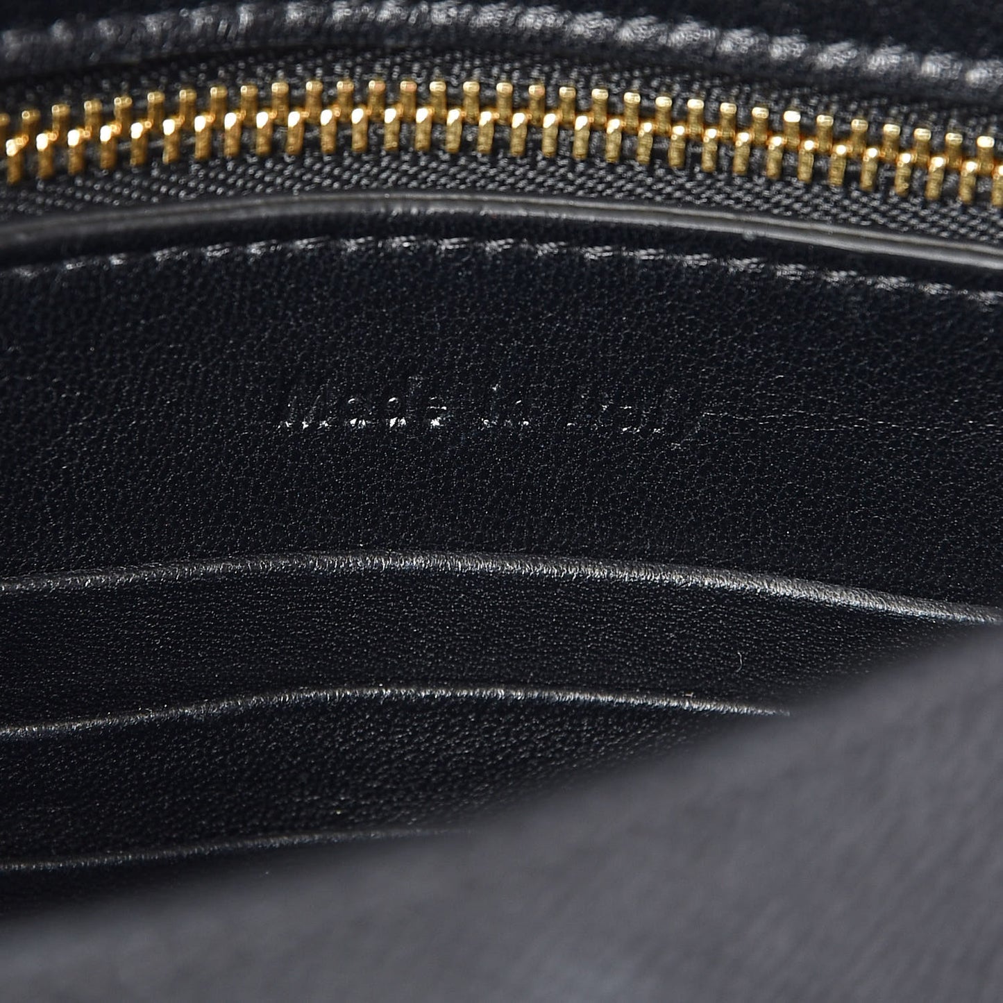 Grained Calfskin Small Trotteur Black