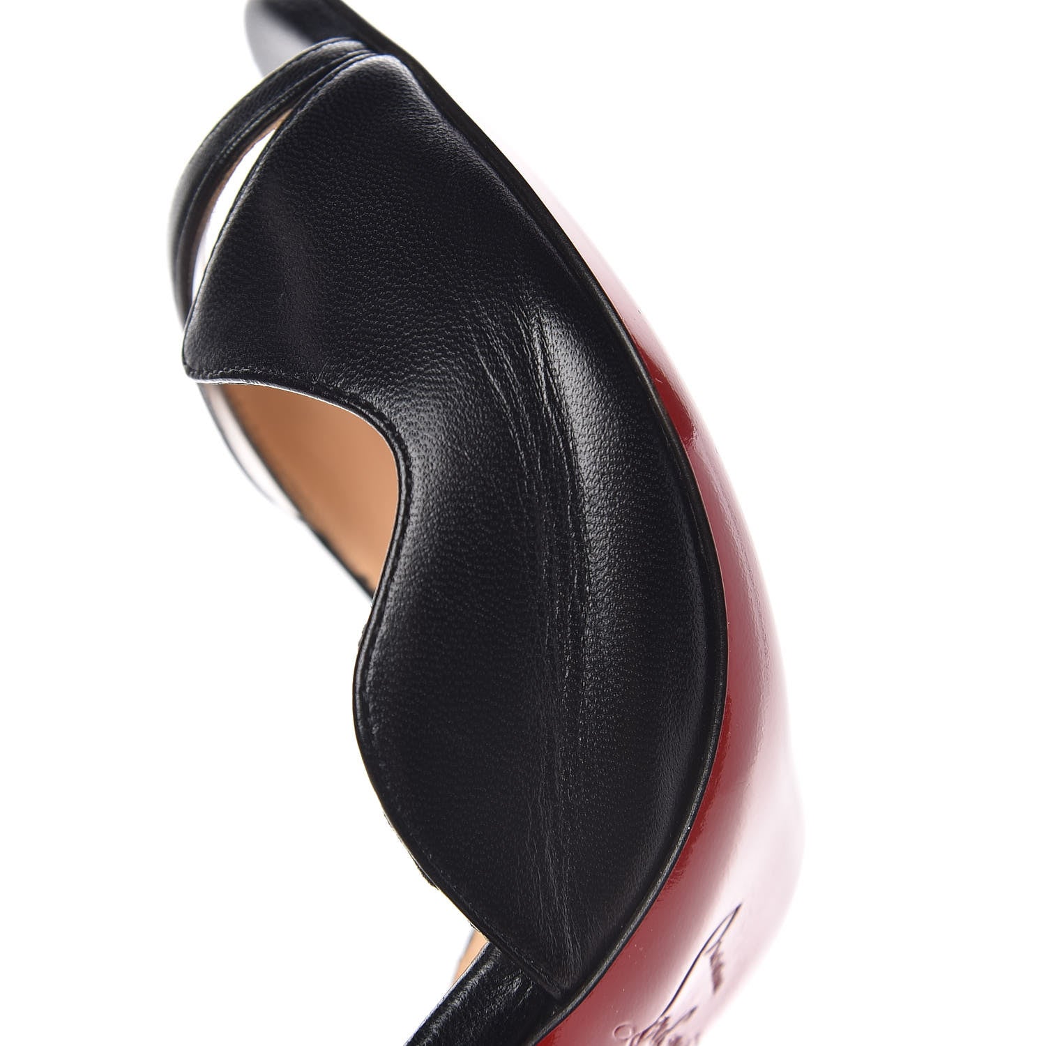 Christian Louboutin Kid PVC Deepik 120 Peep Toe Pumps 35.5 Black 15 of 16