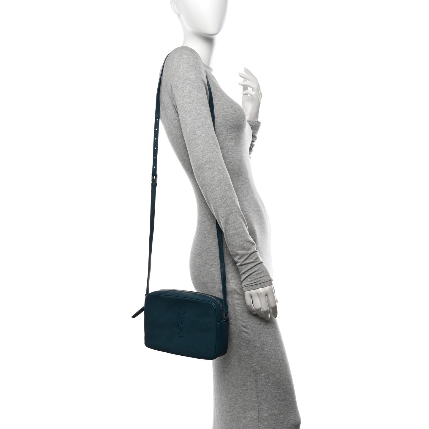 Lambskin Monogram Small Lou Camera Bag Peacock