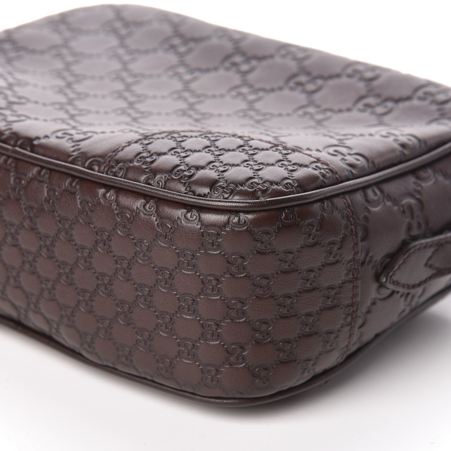 Gucci Guccissima Mini Bree Messenger Bag Chocolate 9 of 10