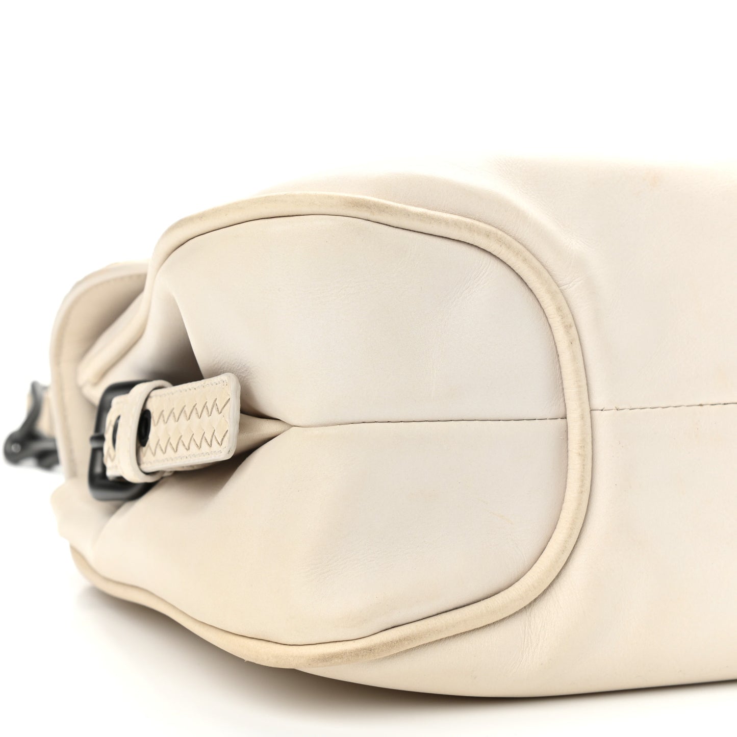 Intrecciato Rialto Shoulder Bag White