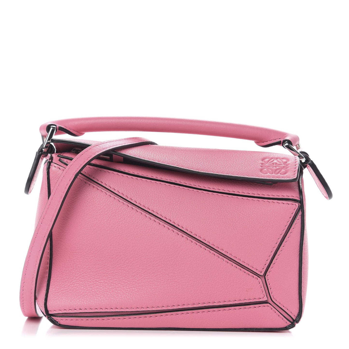 Calfskin Mini Puzzle Bag Wild Rose