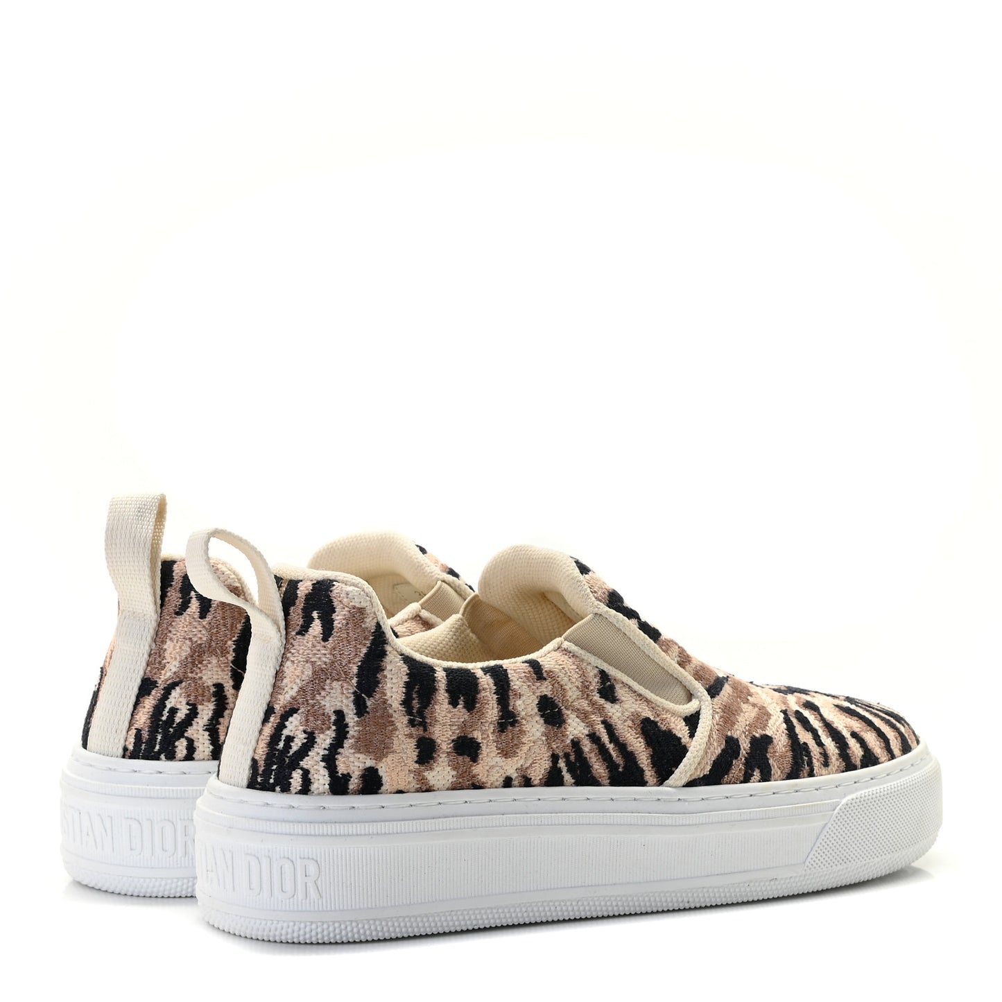 Canvas Tie and Dior Embroidered Womens Solar Slip On Sneakers 36 Multicolor