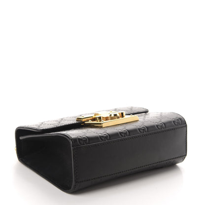 Gucci Guccissima Small Padlock Shoulder Bag Black 3 of 12