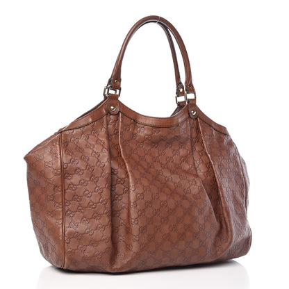 Gucci Guccissima Large Sukey Tote Brown 3 of 15