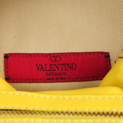 Valentino Garavani Calfskin Mini Rockstud Backpack Light Yellow 6 of 7