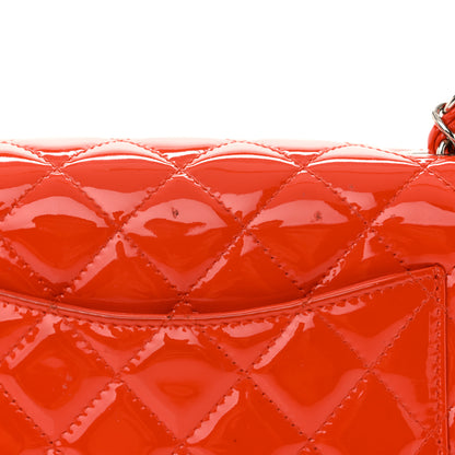 Chanel Patent Calfskin Quilted Mini Rectangular Flap Red 5 of 13