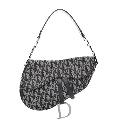 Christian Dior Monogram Saddle Bag Black 1 of 7