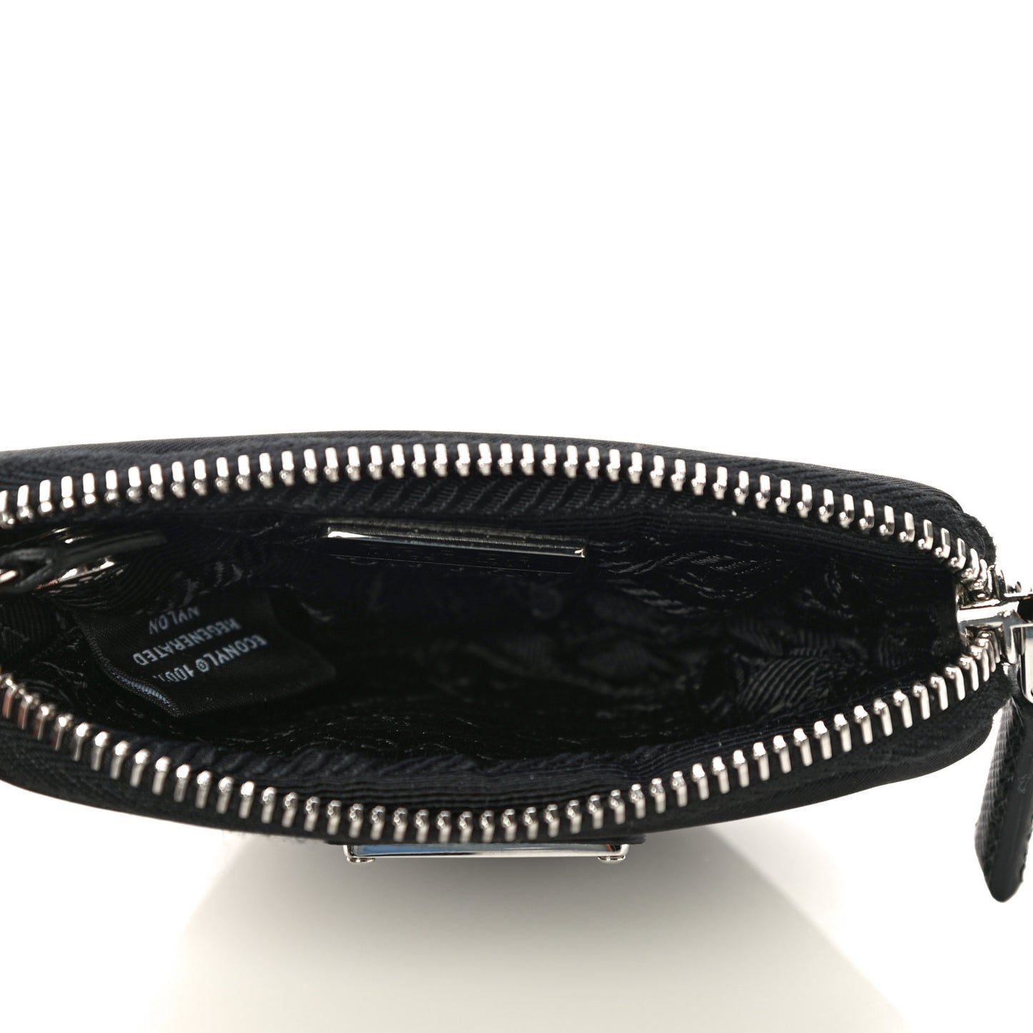 Tessuto Nylon Saffiano Triangle Cargo Pouch Black