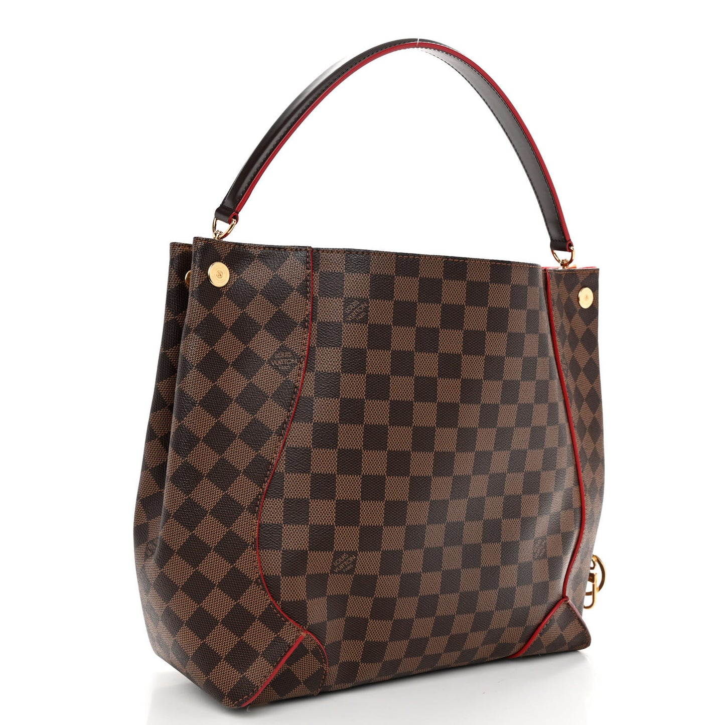 Damier Ebene Caissa Hobo Cherry