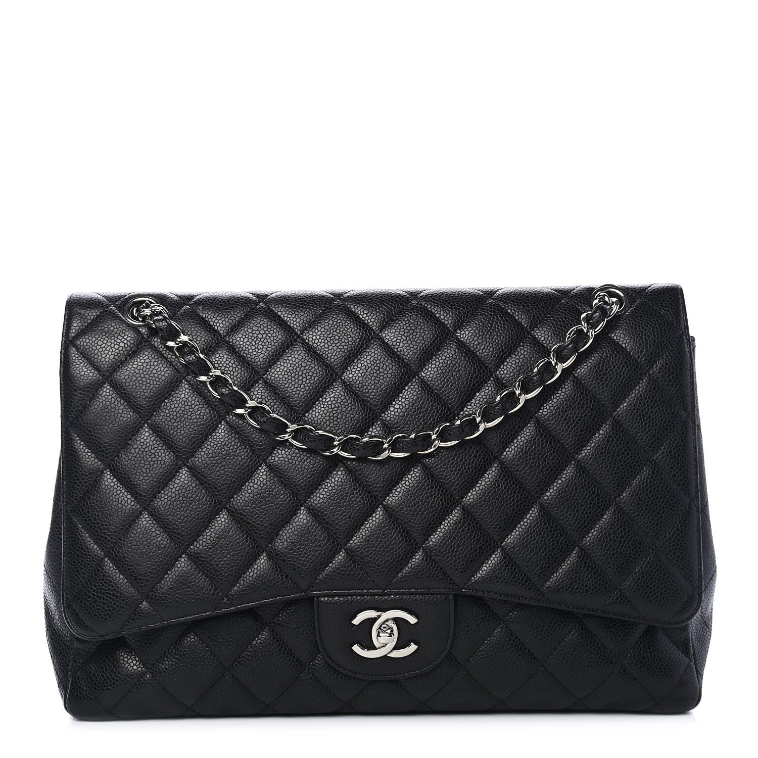 Chanel Caviar Quilted Maxi Single Flap Black 1 of 9