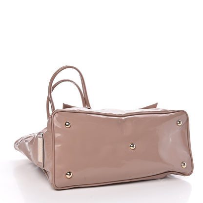 Valentino Garavani Patent Lacca Bow Tote Poudre 4 of 10
