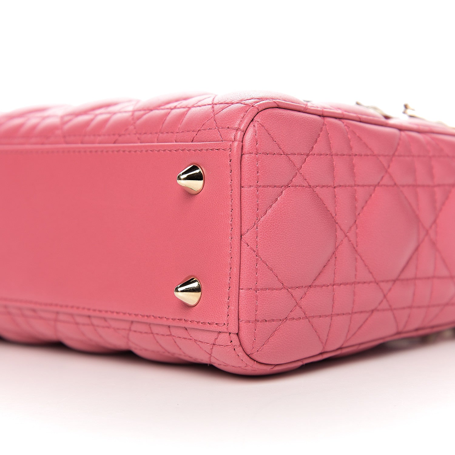Christian Dior Lambskin Cannage Small My ABCDior Lady Dior Pink Honey 8 of 9